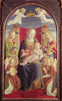 Madonna and Child with Angel Musicians von Lombard School