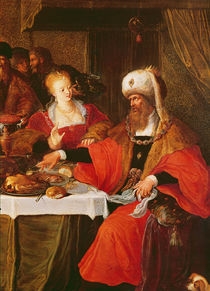 Herod and Herodias at the Feast of Herod von Frans the Elder Francken