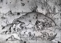 Big fishes eat small ones, 1556 by Pieter the Elder Bruegel