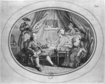 The Luncheon at Ferney, 4th July 1775 von Dominique Vivant Denon