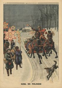 Christmas in Poland, illustration from 'Le Petit Journal' by French School