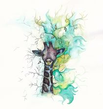 Colourful Giraffe von Jessica May