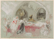 Service in the chapel at Petworth von Joseph Mallord William Turner