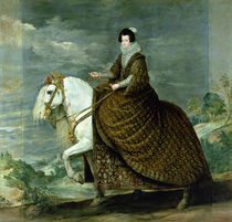 Equestrian portrait of Elisabeth de France by Diego Rodriguez de Silva y Velazquez