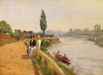 The Thames at Hampton Court by John Arthur Black