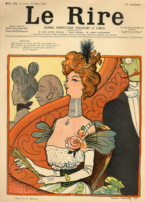 Caricature of a French Marquise by Lucien Metivet