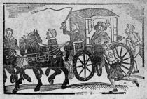 A nobleman in his carriage by English School