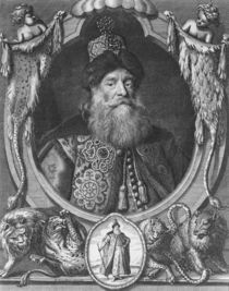 Peter John Potemkin, engraved by R. White von Godfrey Kneller