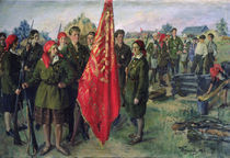 Militarised Komsomol, 1930 by Ivan Semyonovich Kulikov