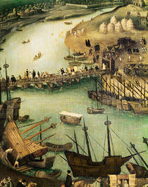 The Port of Seville, c.1590 von Alonso Sanchez Coello