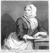 Sarah Malcolm in Newgate Prison von William Hogarth