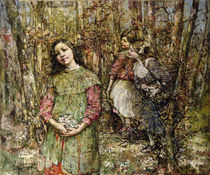 Gathering Snowdrops, 1917 by Edward Atkinson Hornel