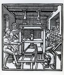 Printing press von German School