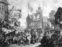 Southwark Fair, 1733 von William Hogarth