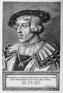 Portrait of Ferdinand I of Habsburg by Barthel Beham