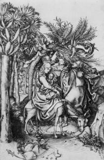 The Flight into Egypt by Martin Schongauer