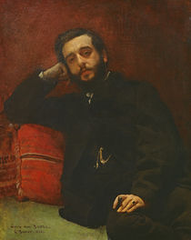 Portrait of Adrien Barthe, 1866 by Leon Joseph Florentin Bonnat