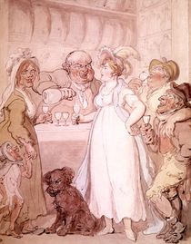 A Gin Shop, c.1808-09 by Thomas Rowlandson