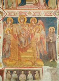 Virgin and Child, Angels and St. Francis of Assisi von Cimabue