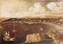 The Port of Naples by Italian School