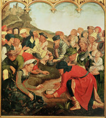 Gathering of the Manna in the Desert von Master of the Evora Altarpiece