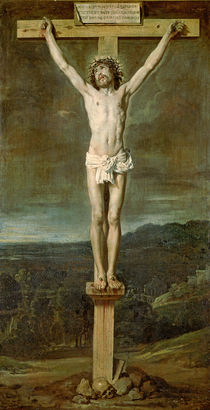 Christ alive on the cross at Calvary von Diego Rodriguez de Silva y Velazquez