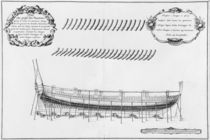 Profile of a vessel, illustration from the 'Atlas de Colbert' by French School