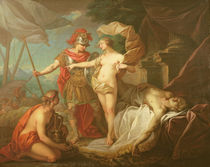 Achilles leaving to avenge the death of Patroclus by Etienne Jeaurat