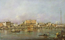 Doge's Palace and view of St. Mark's Basin von Francesco Guardi