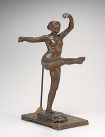 Fourth Position Front, on the Left Leg von Edgar Degas