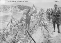 Turkish Infantry Column at rest by Turkish Photographer