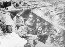 A quiet moment in German trenches by German Photographer