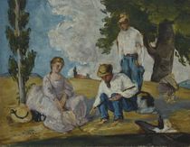 Picnic on a Riverbank, 1873-74 by Paul Cezanne