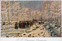 The French Retreat from Moscow in October 1812 by Vasili Vasilievich Vereshchagin