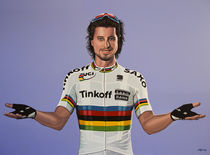 Peter Sagan painting von Paul Meijering