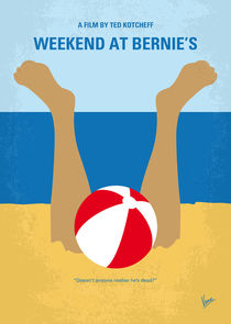 No765 My Weekend at Bernies minimal movie poster by chungkong