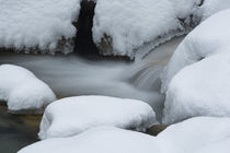 Loisacher Staustufe Schnee von Rolf Meier