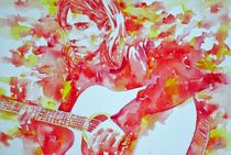 KURT COBAIN - watercolor portrait von lautir