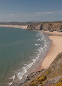 Three Cliffs Bay and the Great Tor by Leighton Collins