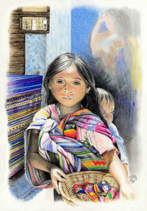 Child on a market in Chiapas, Mexico by Colette van der Wal
