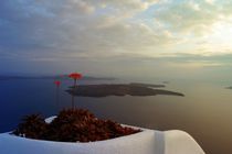 Flowers on Santorini von Yuri Hope