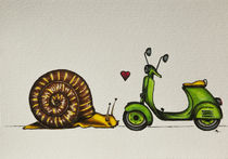 slug in love (spring time - part 8) von danielaschlechmair