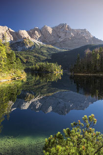 Lake Eibsee with Zugspitze in Bavaria by Bastian Linder