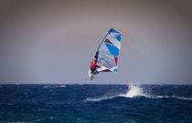 Windsurfing jump in Rhodes, Greece von Bastian Linder