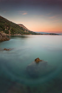 Coast during sunset in Krk, Croatia by Bastian Linder