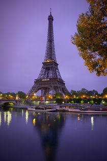 Eiffel Tower in sunrise at Seine, Paris von Bastian Linder