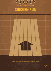 No789 My Chicken Run minimal movie poster von chungkong