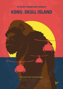 No799 My SKULL ISLAND minimal movie poster von chungkong