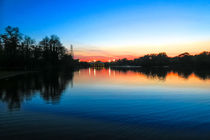 Sunset at Whitlingham Lake, Norwich, U.K  by Vincent J. Newman