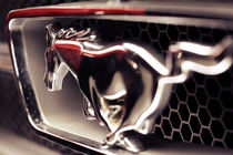 ford mustang, macro logo von hottehue